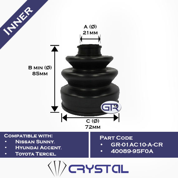 CV boot GR-01AC10-A-CR